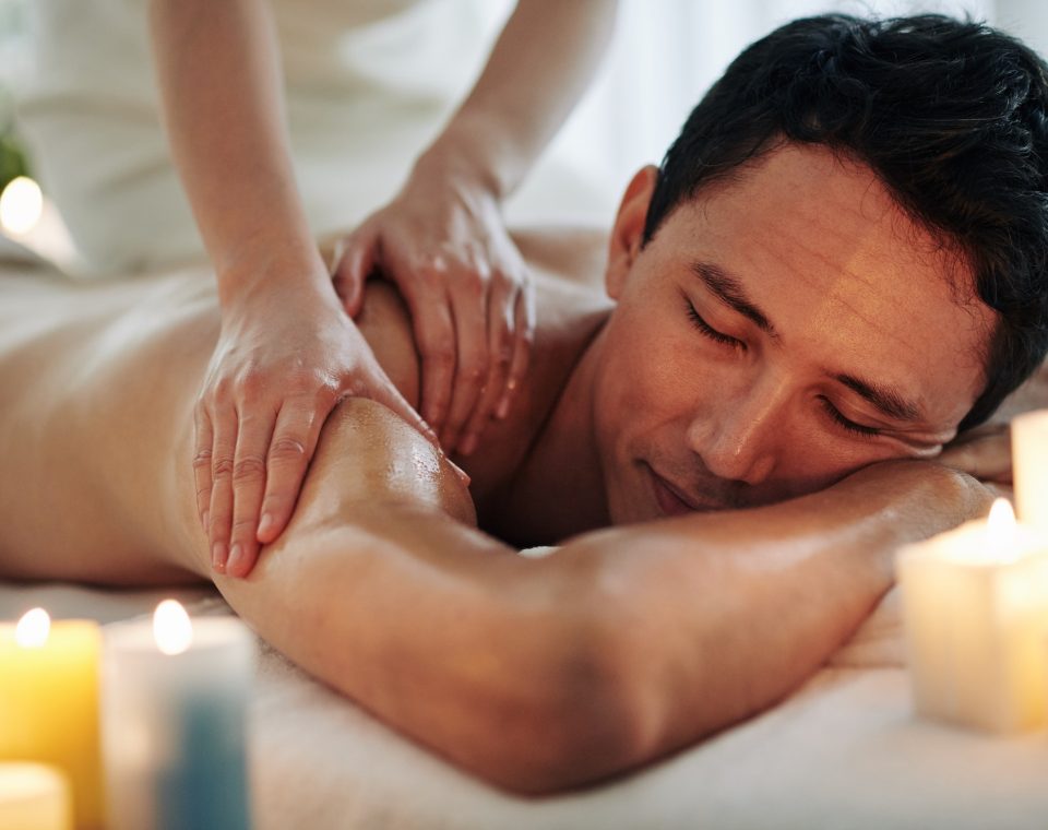 Relaxing spa massage